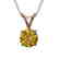 0.53 CTW Certified Intense Yellow SI Diamond Solitaire