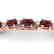 15 CTW Garnet & VS/SI Diamond Eternity Bracelet 10K