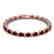 15 CTW Garnet & VS/SI Diamond Eternity Bracelet 10K - 2