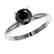 1.25 CTW Fancy Black VS Diamond Solitaire Engagement - 2