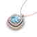 2.08 CTW Sky Blue Topaz & Micro Pave VS/SI Diamond Halo - 2