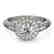 1 CTW Certified VS/SI Diamond Solitaire Halo Ring 14K