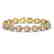 16.59 CTW Morganite & Diamond Halo Bracelet 10K Yellow
