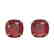 12 CTW Cushion Cut Ruby Designer Solitaire Stud