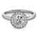 1.15 CTW Certified VS/SI Diamond Solitaire Halo Ring