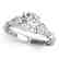 0.75 CTW Certified VS/SI Diamond 3 Stone Ring 14K White