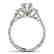 0.75 CTW Certified VS/SI Diamond 3 Stone Ring 14K White - 2