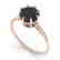 1.50 CTW Black Certified Diamond Solitaire 14K Rose - 2