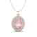 4.50 CTW Morganite & Micro Pave VS/SI Diamond Necklace