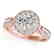 2 CTW Certified VS/SI Diamond Solitaire Halo Ring 14K - 2