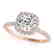 1.25 CTW Certified VS/SI Diamond Solitaire Halo Ring
