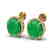 25 CTW Emerald & Micro Pave VS/SI Diamond Halo Earrings
