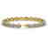 10.04 CTW Tanzanite & Diamond Halo Bracelet 10K Yellow - 2