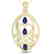 3.50 CTW Tanzanite & Micro VS/SI Diamond Heart Necklace