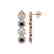 5.58 CTW Black & White Diamond Designer Earrings 18K - 2