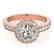 1.4 CTW Certified VS/SI Diamond Solitaire Halo Ring 14K