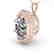 1 CTW VS/SI Oval Cut Diamond Solitaire Necklace 14K