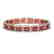 26.38 CTW Tourmaline & Diamond Halo Bracelet 10K Rose