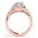 1.5 CTW Certified VS/SI Diamond Solitaire Halo Ring 14K - 2