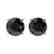 1.61 CTW Fancy Black VS Diamond Solitaire Stud Earrings