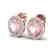 5.50 CTW Morganite & Micro VS/SI Diamond Halo Earrings