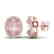 5.50 CTW Morganite & Micro VS/SI Diamond Halo Earrings - 2