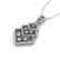 1.50 CTW Micro Pave VS/SI Diamond Necklace Dangling 14K