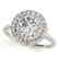 1.5 CTW Certified VS/SI Diamond Solitaire Halo Ring 14K
