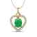 4 CTW Emerald & VS/SI Diamond Designer Inspired Heart