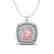 1.97 CTW Morganite & Micro VS/SI Diamond Halo Necklace