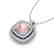 1.97 CTW Morganite & Micro VS/SI Diamond Halo Necklace - 2