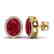 5.50 CTW Ruby & Micro VS/SI Diamond Halo Solitaire - 2