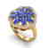 3 CTW Tanzanite & VS/SI Diamond Cluster Designer Halo
