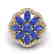 3 CTW Tanzanite & VS/SI Diamond Cluster Designer Halo - 2
