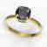3 CTW Cushion Cut Black VS/SI Diamond Designer - 2