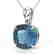 6 Cushion Cut London Blue Topaz Designer Inspired
