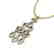 1.60 CTW VS/SI Diamond Micro Pave Designer Necklace 14K