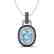 2.50 CTW Sky Blue Topaz & Black, Micro VS/SI Diamond
