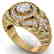 2.35 CTW Certified VS/SI Diamond Art Deco Halo Ring 18K - 2