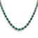 40 CTW Emerald Eternity Tennis Necklace 14K White Gold - 2