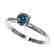 0.50 CTW Certified Intense Blue SI Diamond Solitaire