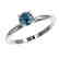 0.50 CTW Certified Intense Blue SI Diamond Solitaire - 2