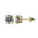 1 CTW Certified VS/SI Quality Cushion Cut Diamond Stud - 2