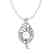 0.31 CTW VS/SI Diamond With White Pearl Necklace 14K