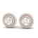 2 CTW Micro Pave VS/SI Diamond Stud Earrings Halo 14K