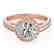 1.16 CTW Certified VS/SI Diamond Solitaire Halo Ring