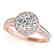 1.16 CTW Certified VS/SI Diamond Solitaire Halo Ring - 2