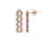 5.33 CTW Emerald Cut Diamond Designer Earrings 18K Rose - 2