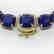 116 CTW Sapphire & VS/SI Diamond Halo Micro Necklace