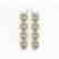 5.33 CTW Oval Diamond Designer Earrings 18K Yellow Gold
